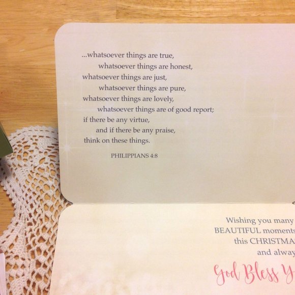 Bible Scriptures on Beautiful Die-cut Christmas Cards - Picture 6 of 12